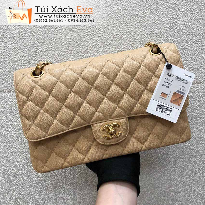 Túi Xách Chanel Classic Flap Bag SIêu Cấp Mảu Vàng Đẹp M1112.