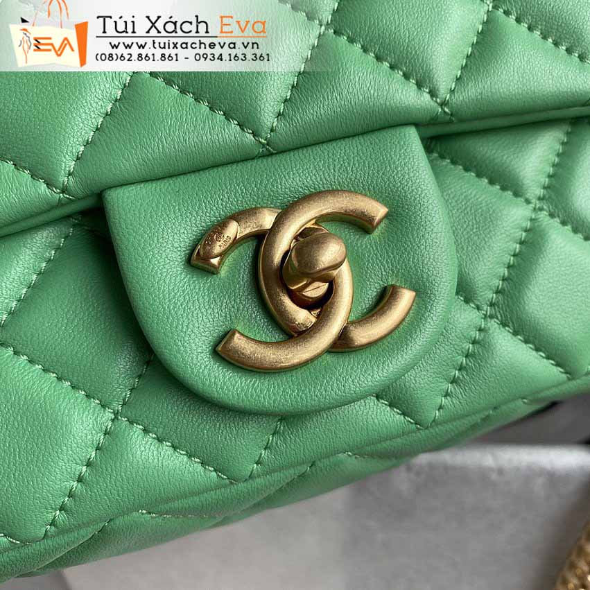 Túi Xách Chanel Classic Flap Bag Siêu Cấp Màu Xanh Đẹp M2380.