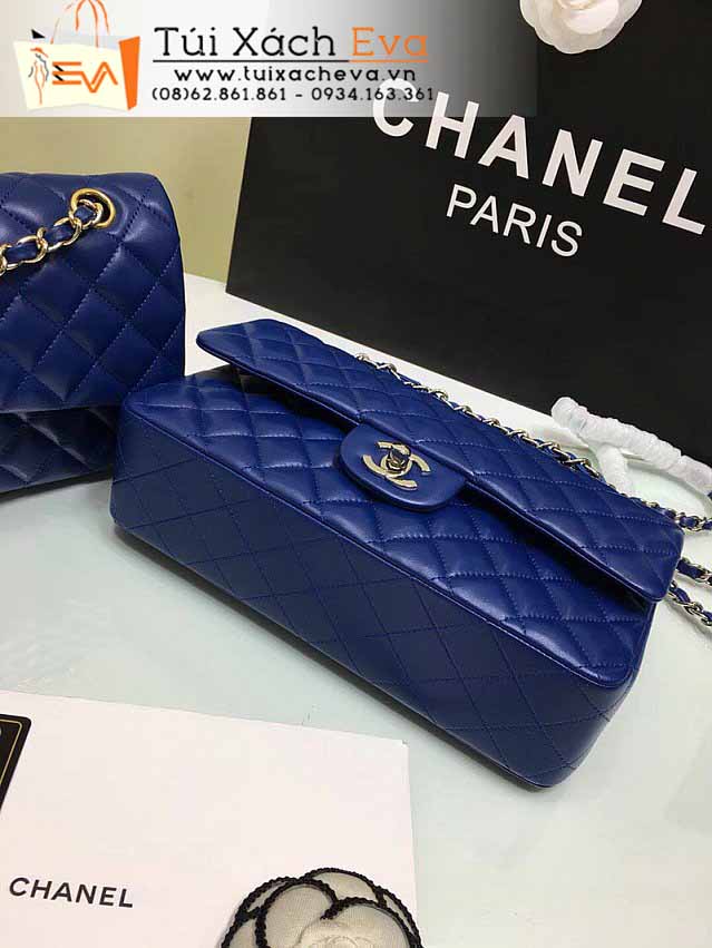 Túi Xách Chanel Classic Flap Bag Siêu Cấp Màu Xanh Đẹp M1112.