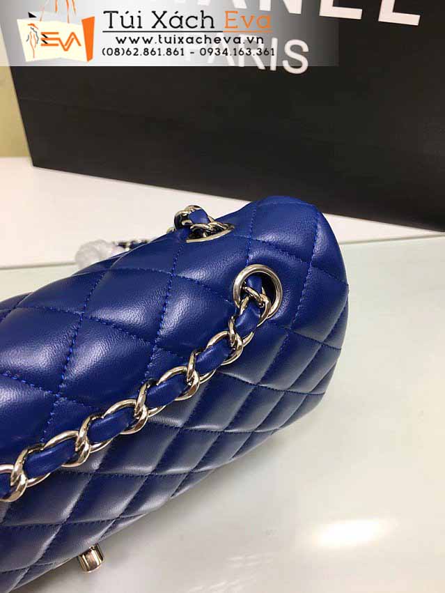 Túi Xách Chanel Classic Flap Bag Siêu Cấp Màu Xanh Đẹp M1112.