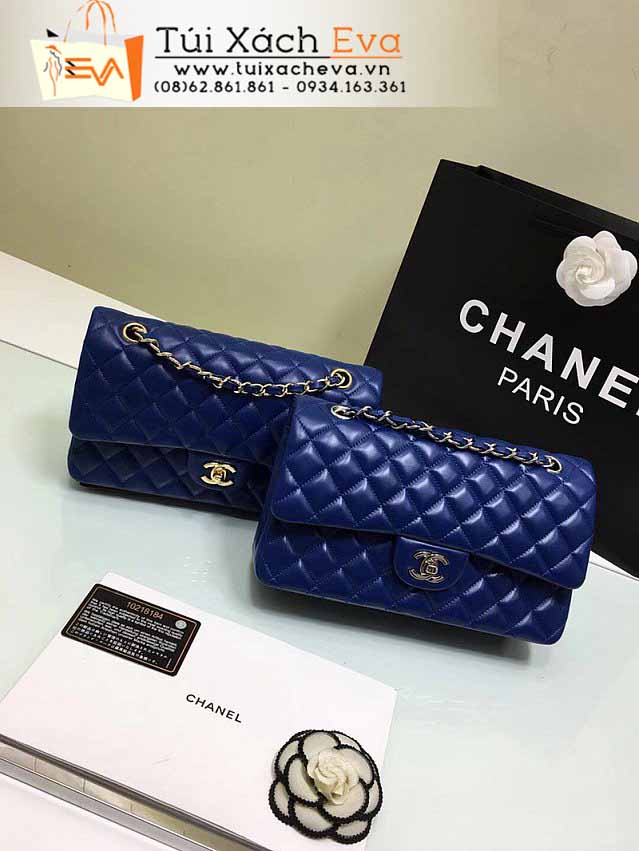 Túi Xách Chanel Classic Flap Bag Siêu Cấp Màu Xanh Đẹp M1112.