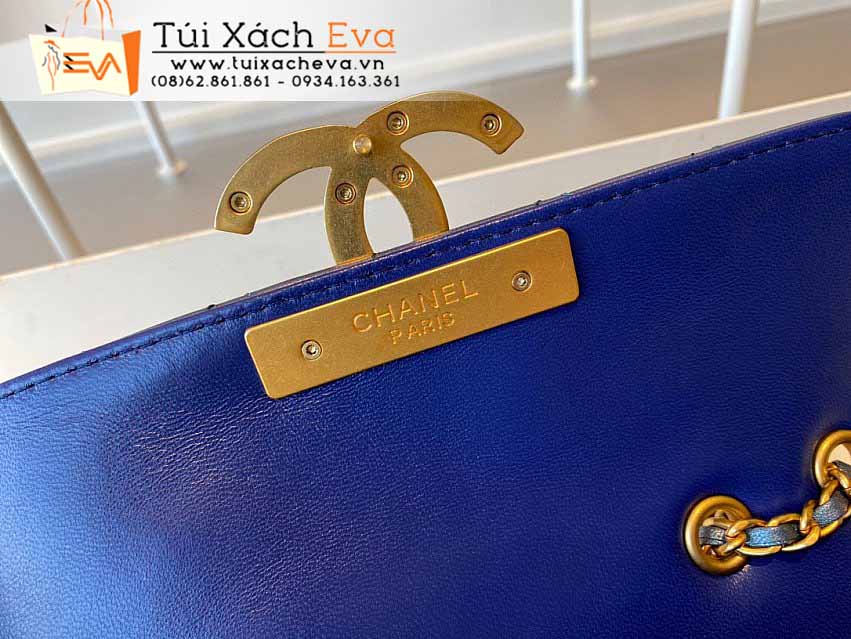 Túi Xách Chanel Classic Flap Bag Siêu Cấp Màu Xanh Đẹp M57277.
