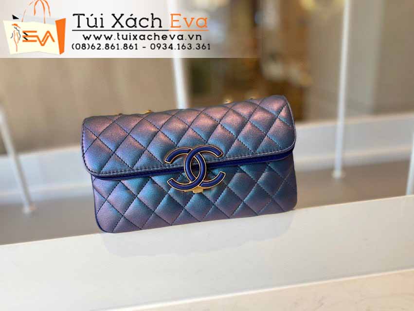 Túi Xách Chanel Classic Flap Bag Siêu Cấp Màu Xanh Đẹp M57277.