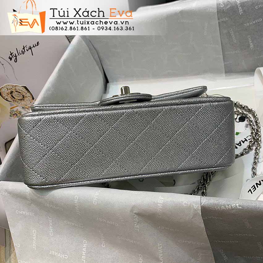 Túi Xách Chanel Classic Flap Bag Siêu Cấp Màu Xám Đẹp.