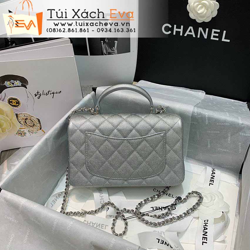 Túi Xách Chanel Classic Flap Bag Siêu Cấp Màu Xám Đẹp.