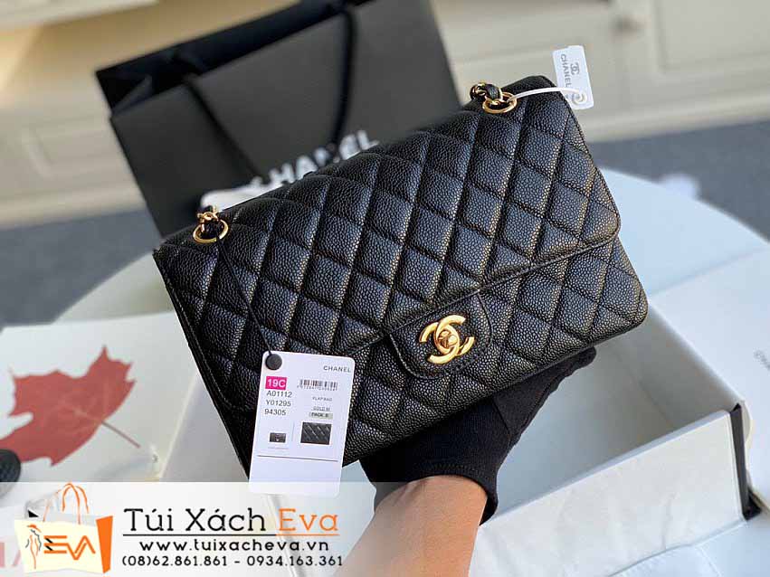 Túi Xách Chanel Classic Flap Bag Siêu Cấp Màu Đen Đẹp M1112.