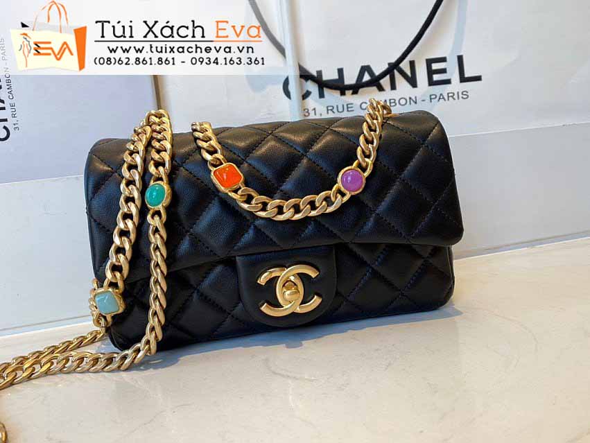 Túi Xách Chanel Classic Flap Bag Siêu Cấp Màu Đen Đẹp M2379.