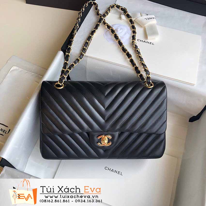 Túi Xách Chanel Classic Flap Bag Siêu Cấp Màu Đen Đẹp A1112.