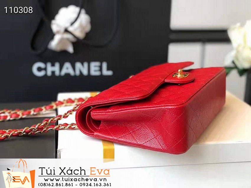 Túi Xách Chanel Classic Flap Bag Siêu Cấp Màu Đỏ Đẹp.
