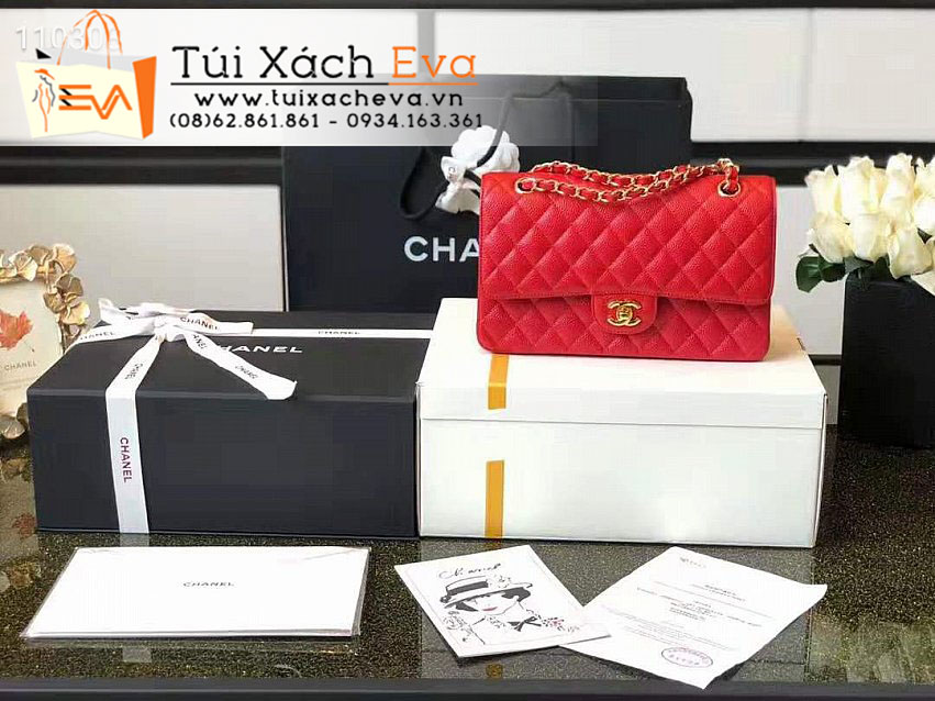 Túi Xách Chanel Classic Flap Bag Siêu Cấp Màu Đỏ Đẹp.