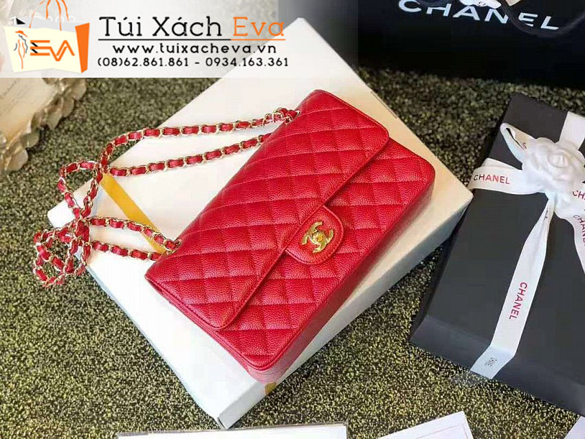 Túi Xách Chanel Classic Flap Bag Siêu Cấp Màu Đỏ Đẹp.