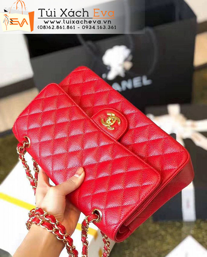 Túi Xách Chanel Classic Flap Bag Siêu Cấp Màu Đỏ Đẹp.