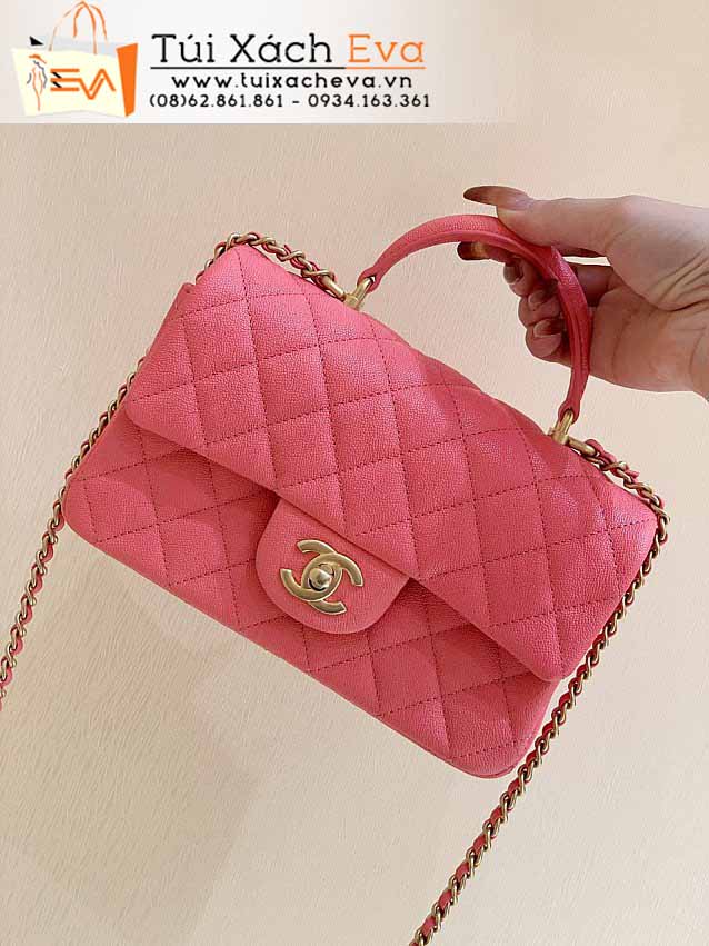 Túi Xách Chanel Classic Flap Bag Siêu Vip Màu Cam Đẹp M2431.