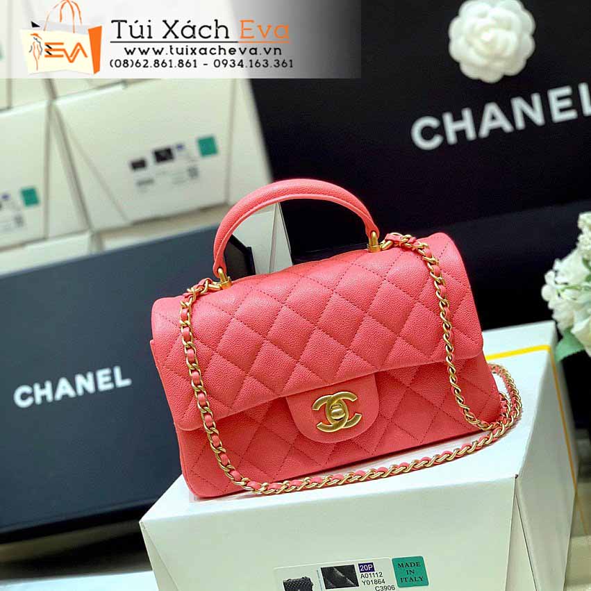 Túi Xách Chanel Classic Flap Bag Siêu Vip Màu Cam Đẹp M2431.