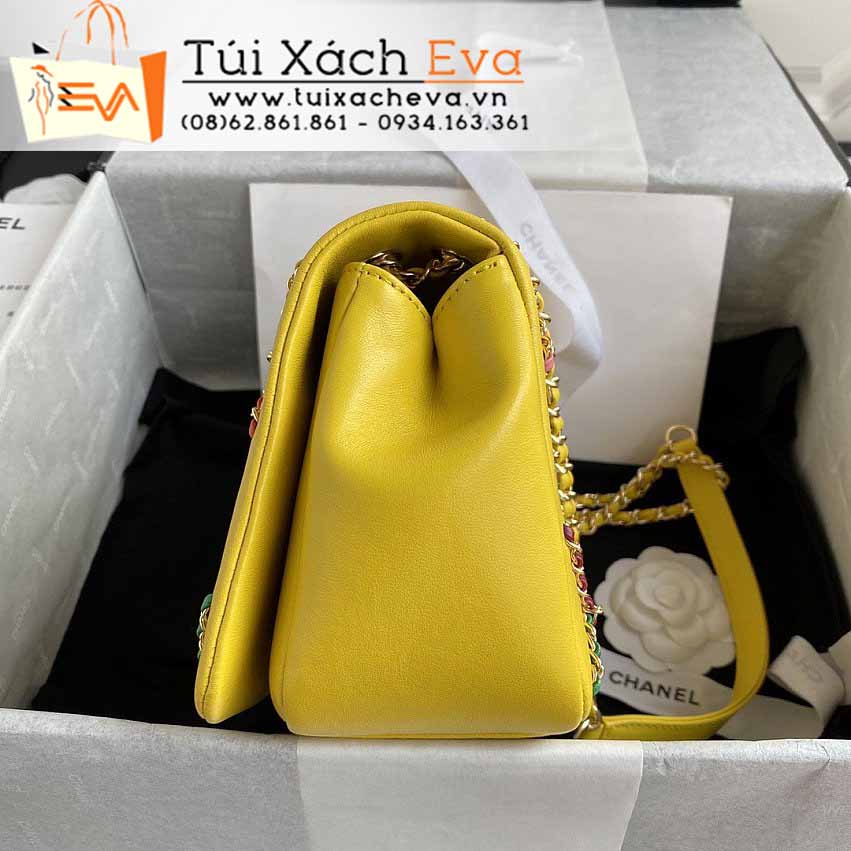 Túi Xách Chanel Classic Bag Siêu Cấp Màu Vàng Đẹp.