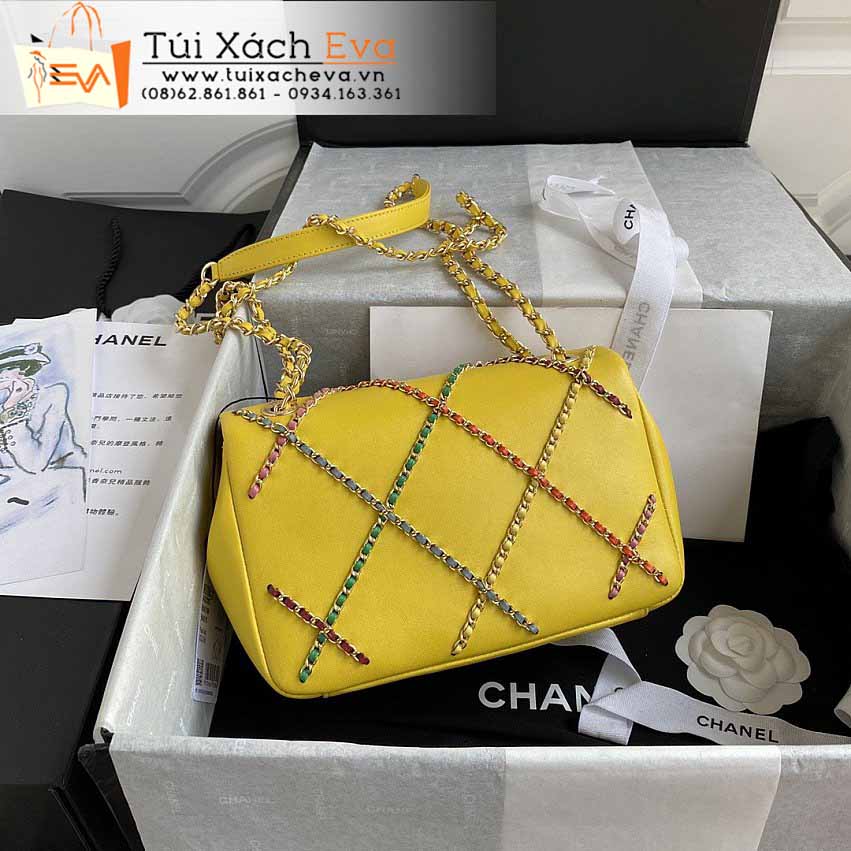 Túi Xách Chanel Classic Bag Siêu Cấp Màu Vàng Đẹp.
