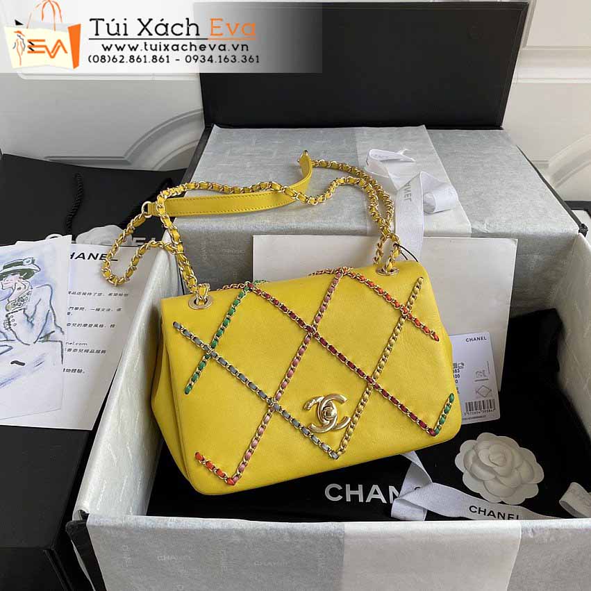 Túi Xách Chanel Classic Bag Siêu Cấp Màu Vàng Đẹp.