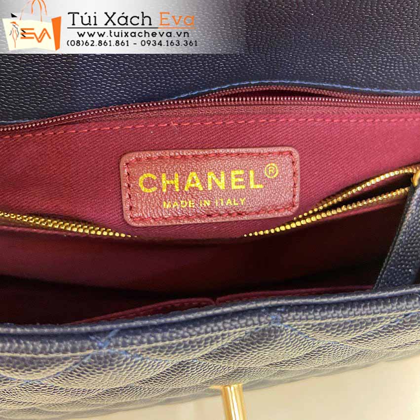 Túi Xách Chanel Coco Handle Bag Siêu Cấp Màu Xanh Đẹp M92991.