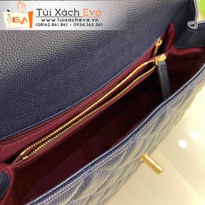 Túi Xách Chanel Coco Handle Bag Siêu Cấp Màu Xanh Đẹp M92991.