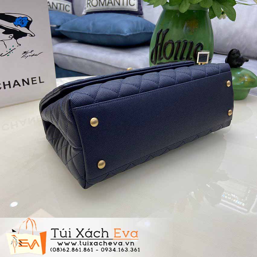 Túi Xách Chanel Coco Handle Bag Siêu Cấp Màu Xanh Đẹp M92991.