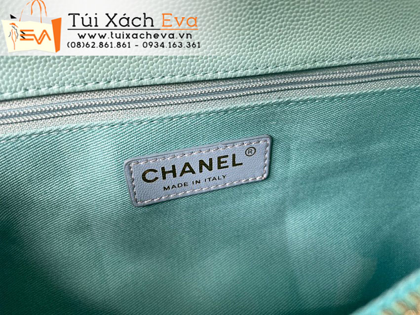 Túi Xách Chanel Coco Handle Bag Siêu Cấp Màu Xanh Đẹp M92993.
