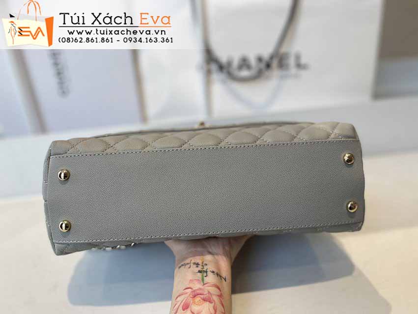 Túi Xách Chanel Coco Handle Bag Siêu Cấp Màu Xám Đẹp M92991