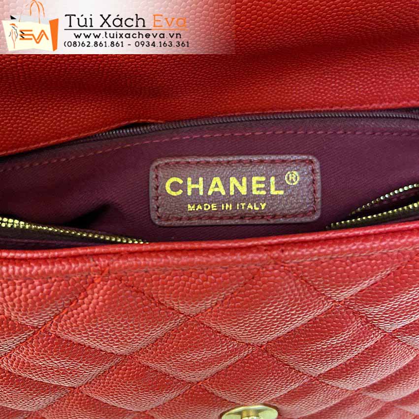 Túi Xách Chanel Coco Handle Bag Siêu Cấp Màu Đỏ Đẹp M92991.