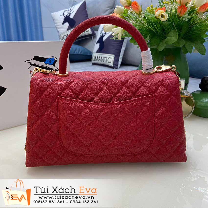 Túi Xách Chanel Coco Handle Bag Siêu Cấp Màu Đỏ Đẹp M92991.