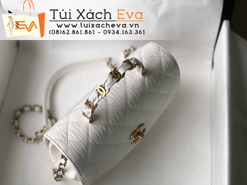 Túi Xách Chanel Flap Bag Siêu Cấp Màu Trắng Đẹp M2478.