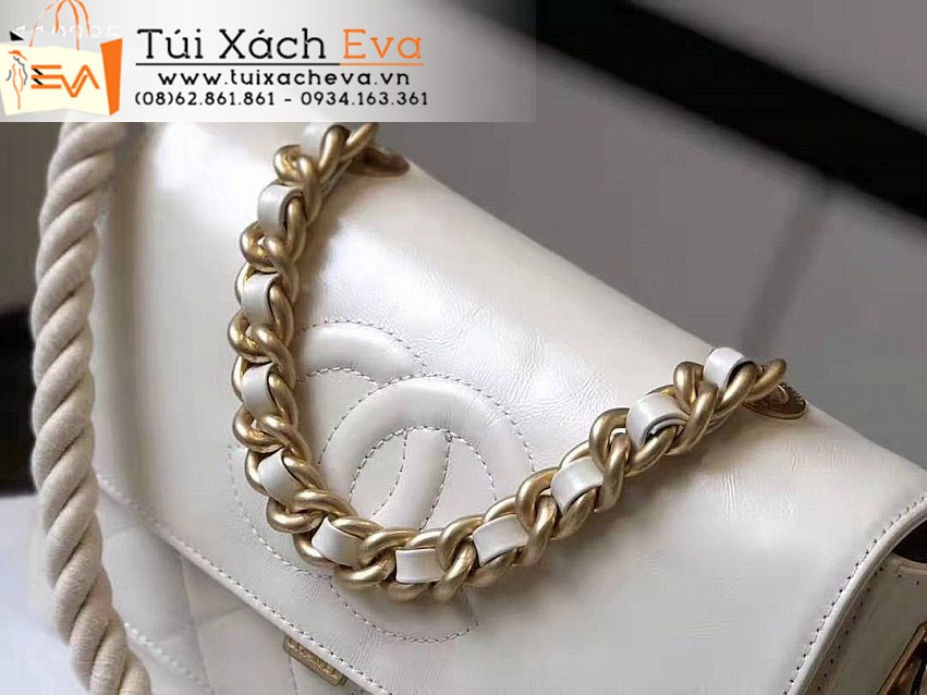 Túi Xách Chanel Flap Bag Siêu Cấp Màu Trắng Đẹp M33000.