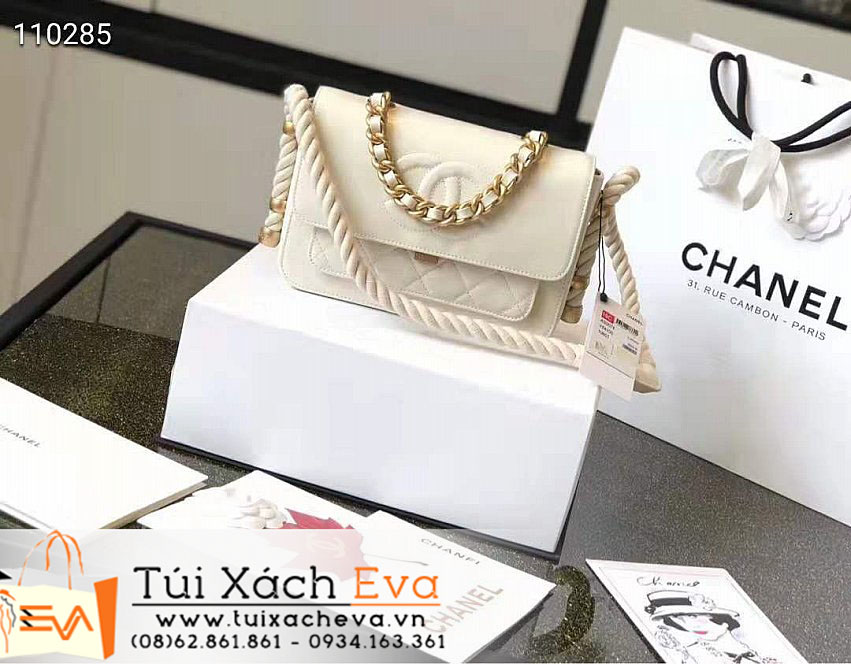 Túi Xách Chanel Flap Bag Siêu Cấp Màu Trắng Đẹp M33000.