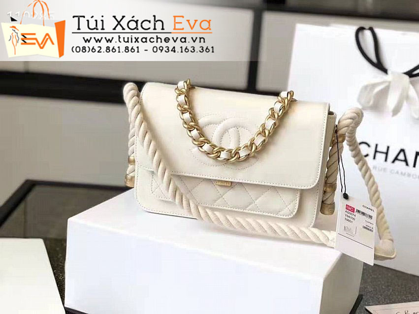 Túi Xách Chanel Flap Bag Siêu Cấp Màu Trắng Đẹp M33000.