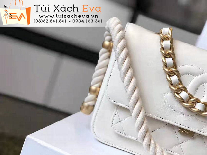 Túi Xách Chanel Flap Bag Siêu Cấp Màu Trắng Đẹp M33000.