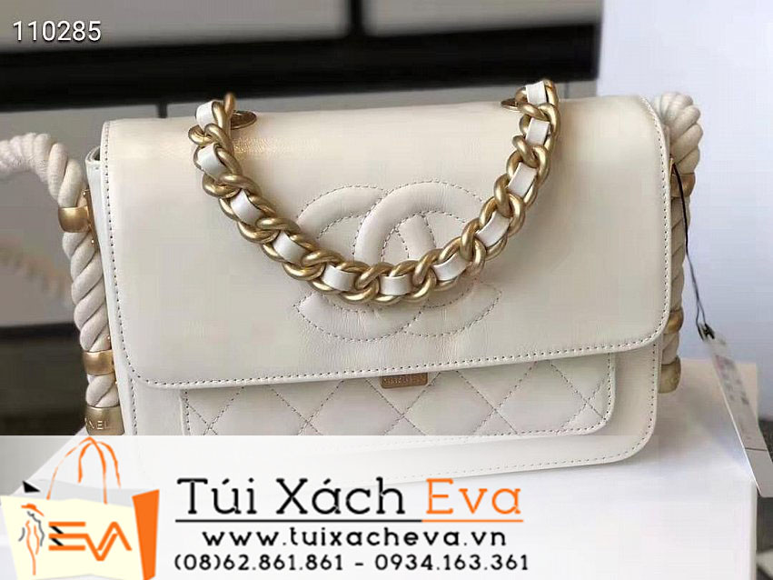 Túi Xách Chanel Flap Bag Siêu Cấp Màu Trắng Đẹp M33000.