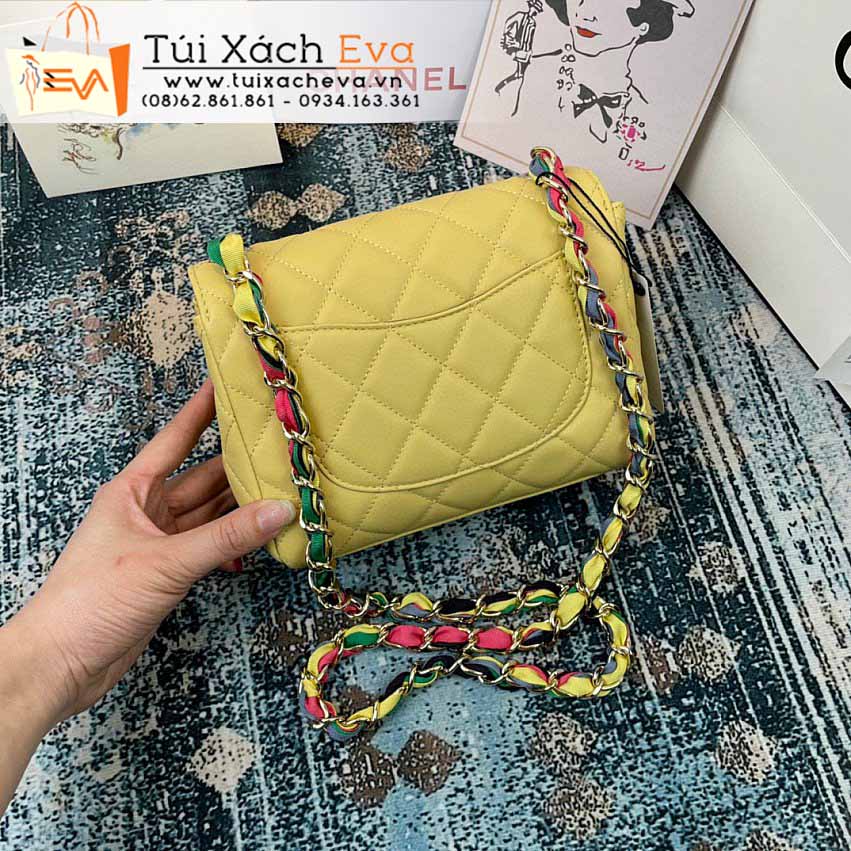 Túi Xách Chanel Flap Bag Siêu Cấp Màu Vàng Đẹp M2411.