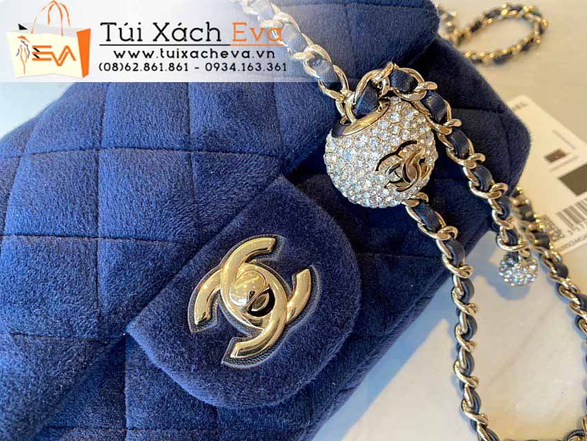 Túi Xách Chanel Flap Bag Siêu Cấp Màu Xanh Đẹp M1786.