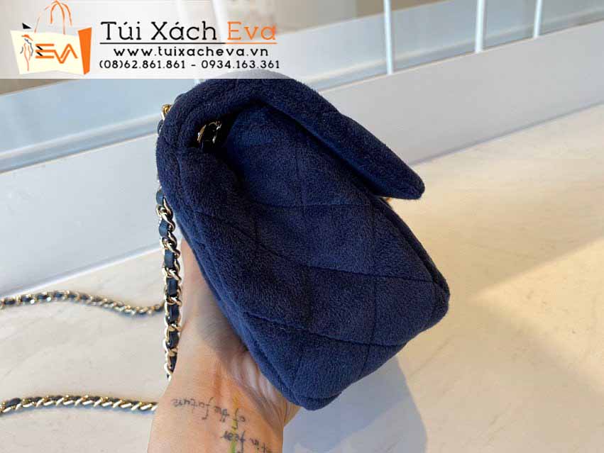 Túi Xách Chanel Flap Bag Siêu Cấp Màu Xanh Đẹp M1786.