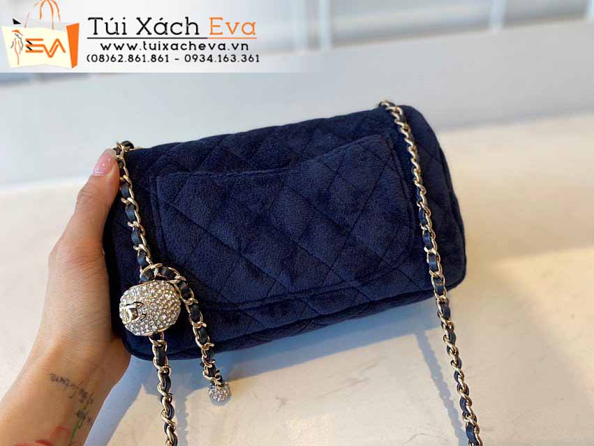 Túi Xách Chanel Flap Bag Siêu Cấp Màu Xanh Đẹp M1786.