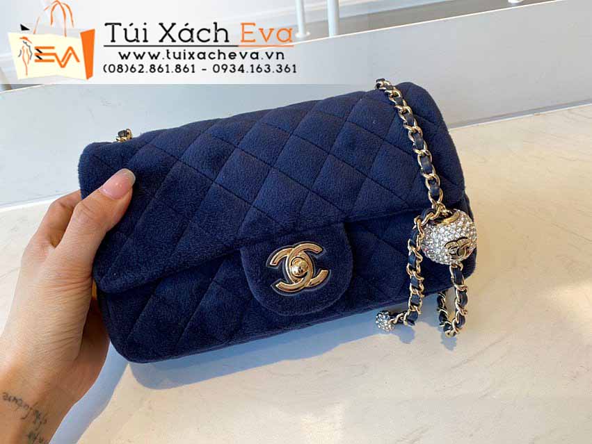 Túi Xách Chanel Flap Bag Siêu Cấp Màu Xanh Đẹp M1786.