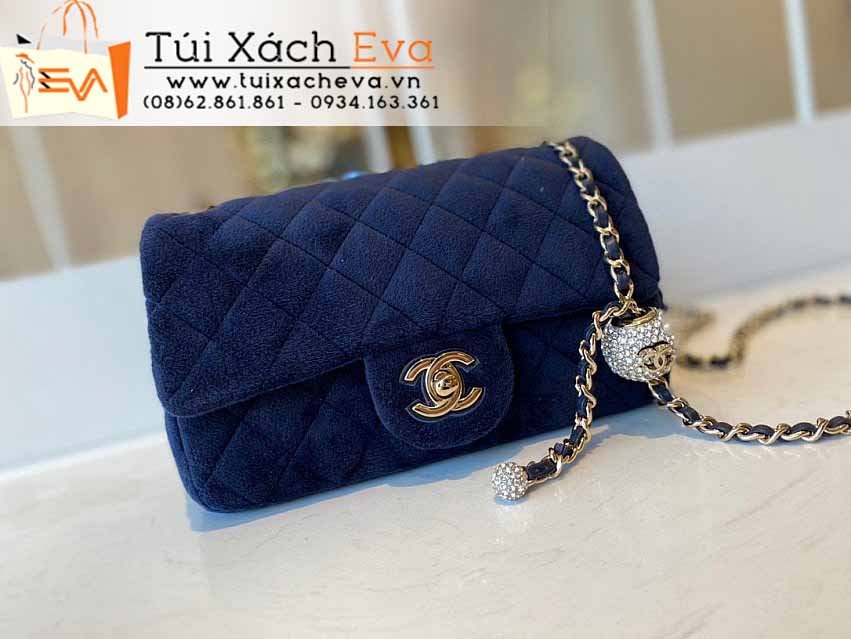 Túi Xách Chanel Flap Bag Siêu Cấp Màu Xanh Đẹp M1786.
