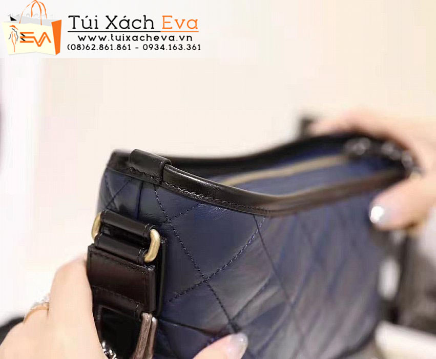 Túi Xách Chanel Gabrielle Hobo Bag Siêu Cấp Màu Xanh Phối Đen Đep.