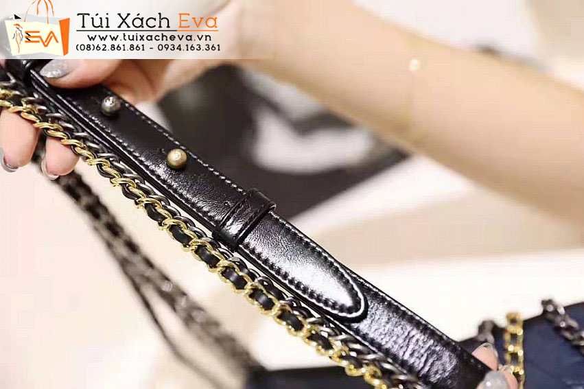 Túi Xách Chanel Gabrielle Hobo Bag Siêu Cấp Màu Xanh Phối Đen Đep.