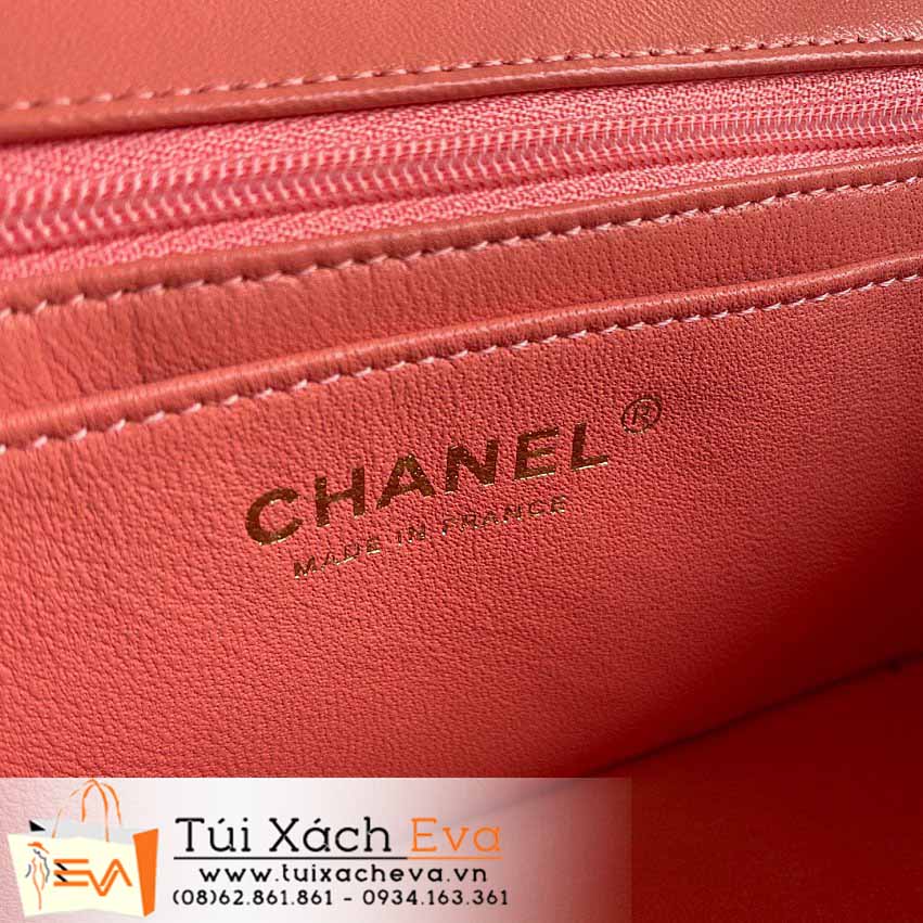 Túi Xách Chanel Mini Classic Flap Bag Siêu Cấp Màu Cam Đẹp M2326.