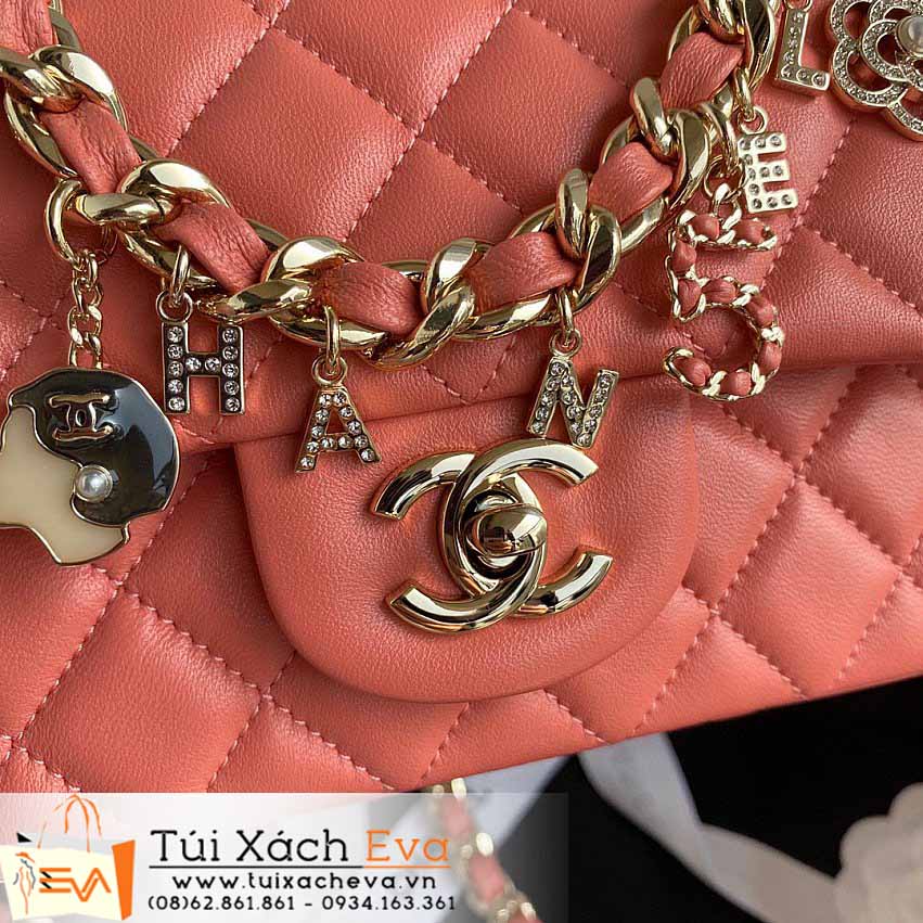 Túi Xách Chanel Mini Classic Flap Bag Siêu Cấp Màu Cam Đẹp M2326.