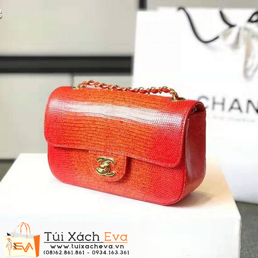 Túi Xách Chanel Mini Classic FLap Bag Siêu Cấp Màu Cam Đẹp.