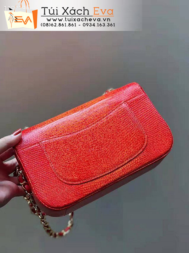 Túi Xách Chanel Mini Classic FLap Bag Siêu Cấp Màu Cam Đẹp.