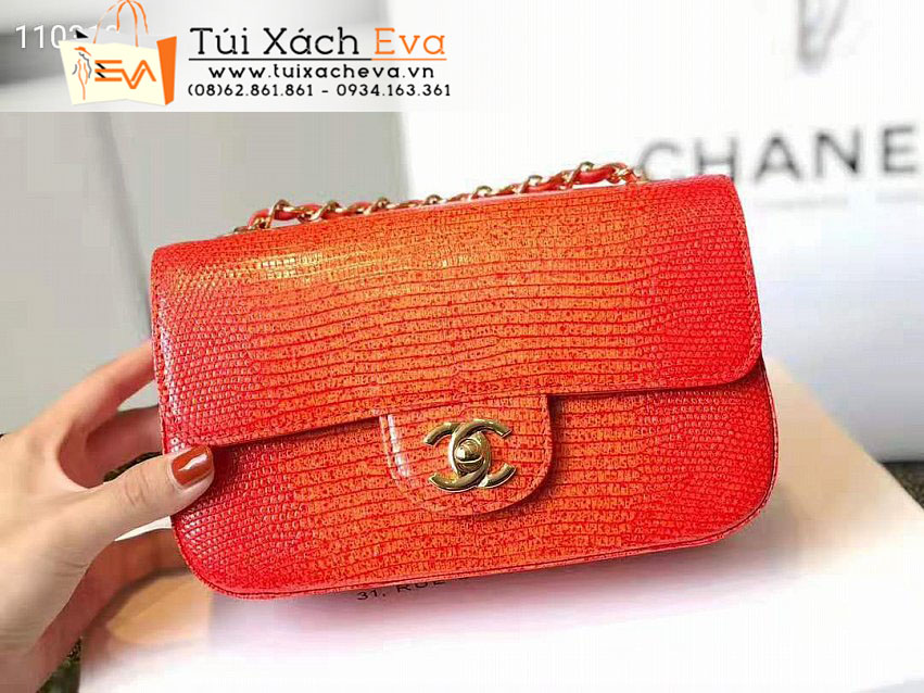 Túi Xách Chanel Mini Classic FLap Bag Siêu Cấp Màu Cam Đẹp.