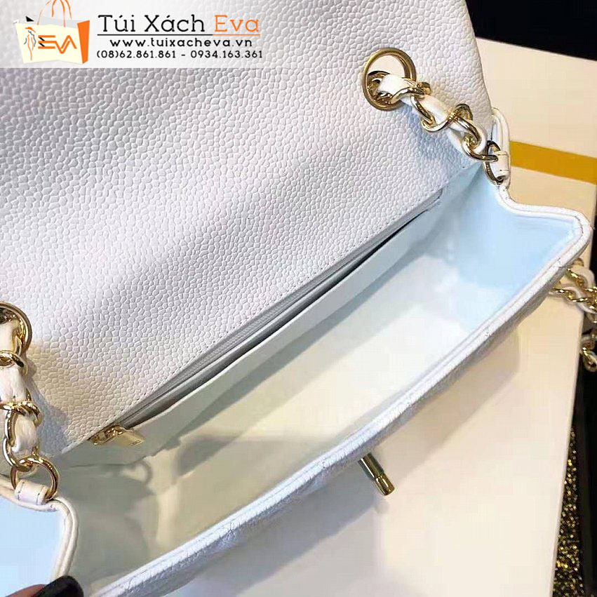 Túi Xách Chanel Mini Classic Flap Bag Siêu Cấp Màu Trắng Đẹp.