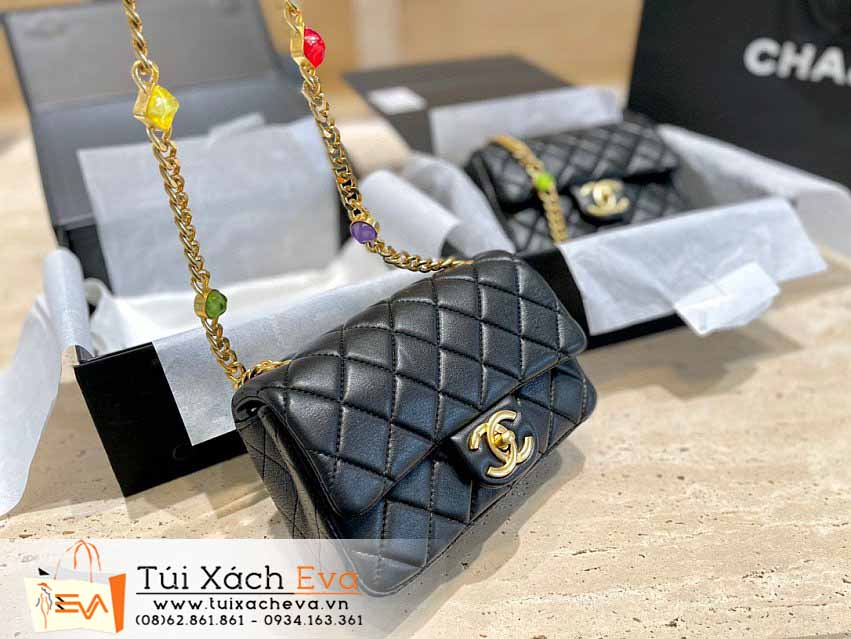 Túi xách Chanel Mini Classic Flap Bag Siêu Cấp Màu Đen Đẹp.
