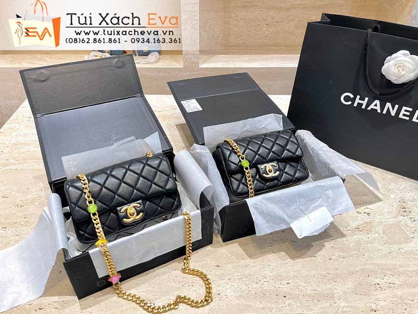 Túi xách Chanel Mini Classic Flap Bag Siêu Cấp Màu Đen Đẹp.
